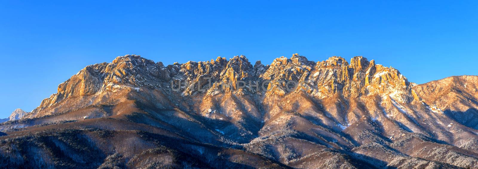 Ulsan bawi Rock in Seoraksan mountains in winter, South Korea. by gutarphotoghaphy