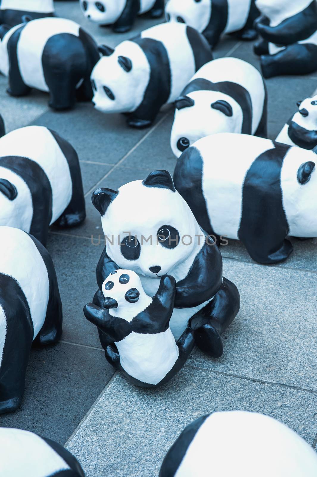 panda sculptures. by gutarphotoghaphy