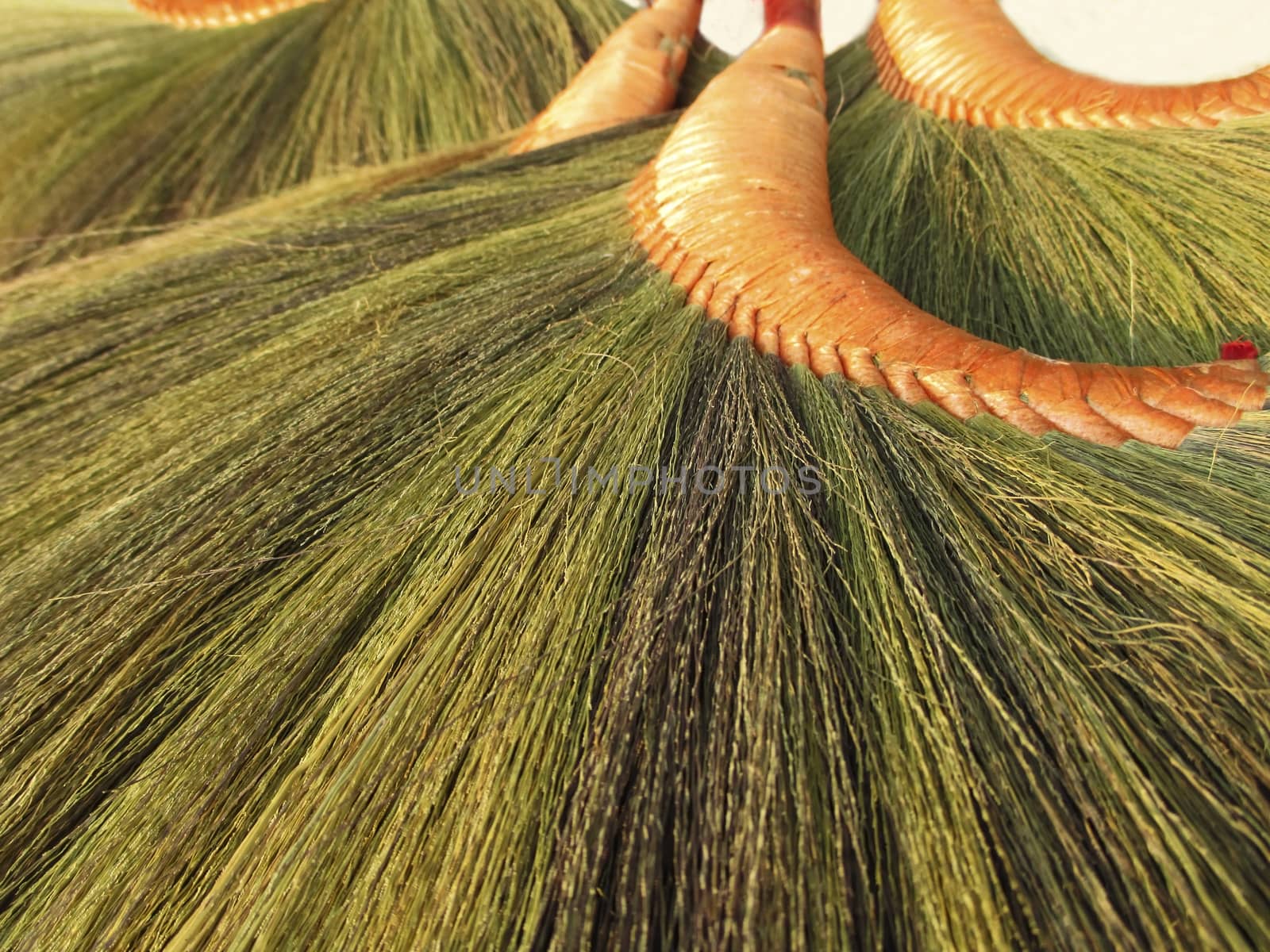 Close up of Broom Grass Bamboo, handmade