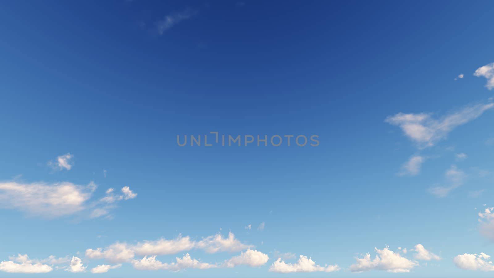 Cloudy blue sky abstract background, blue sky background with tiny clouds, 3d illustration