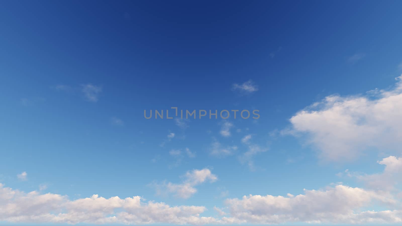 Cloudy blue sky abstract background, blue sky background with tiny clouds, 3d illustration