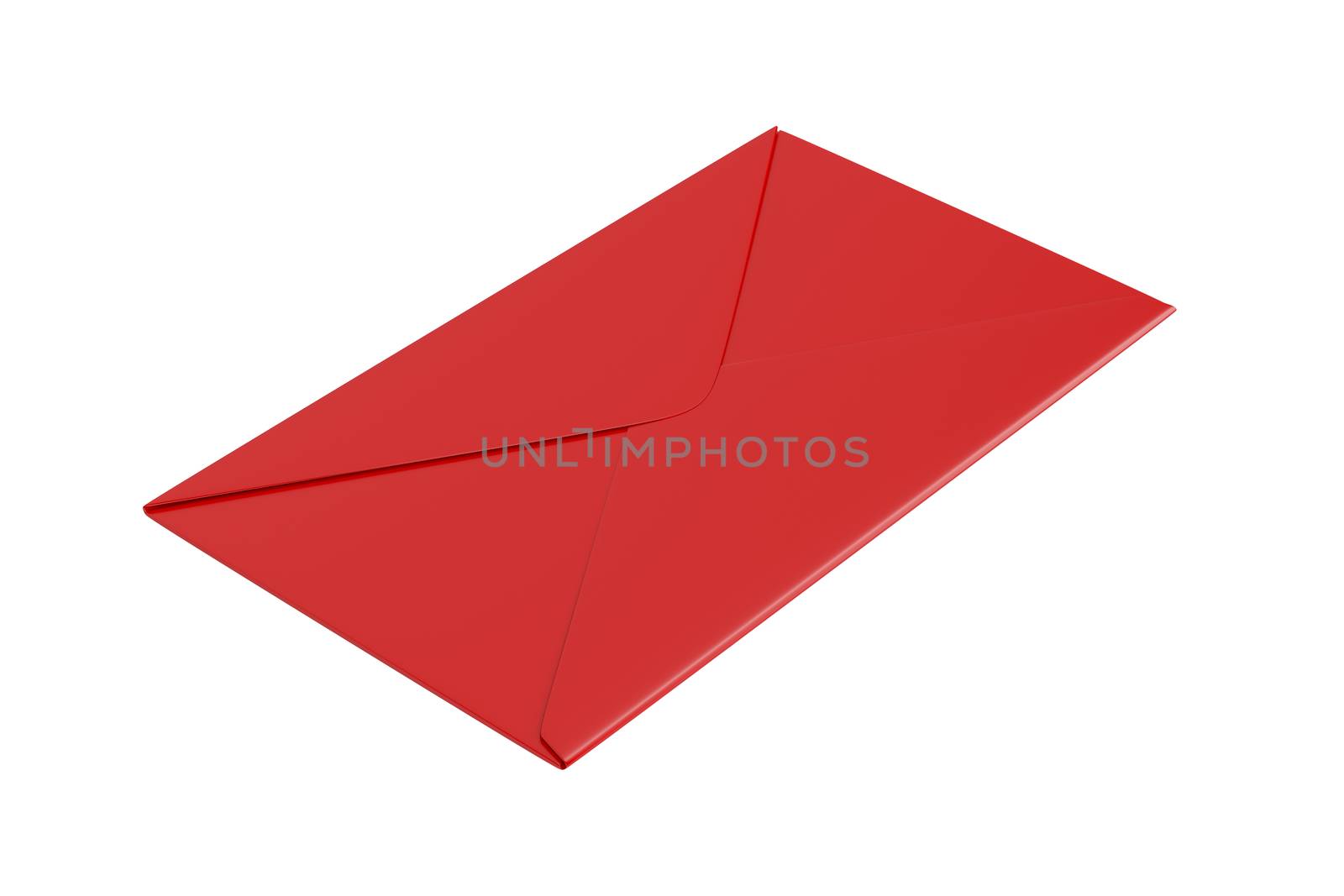 Red envelope on white by magraphics