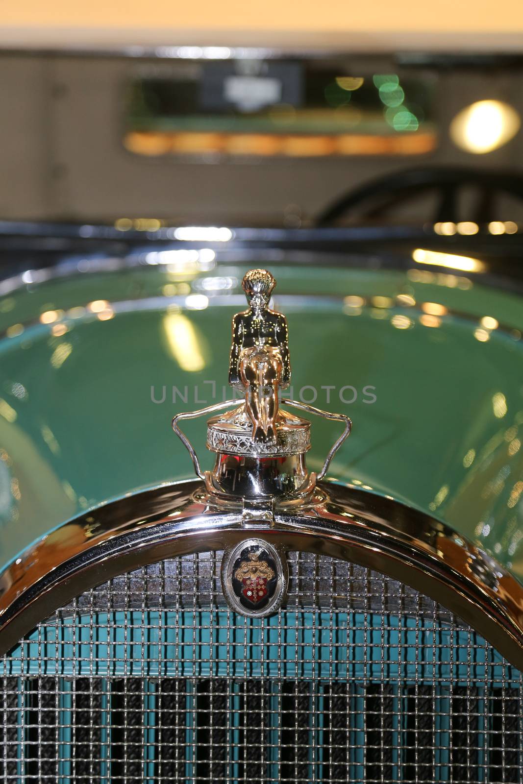 ISTANBUL, TURKEY - SEPTEMBER 12, 2015: An Antique car in Used Cars For Sale Fair in CNX Expo