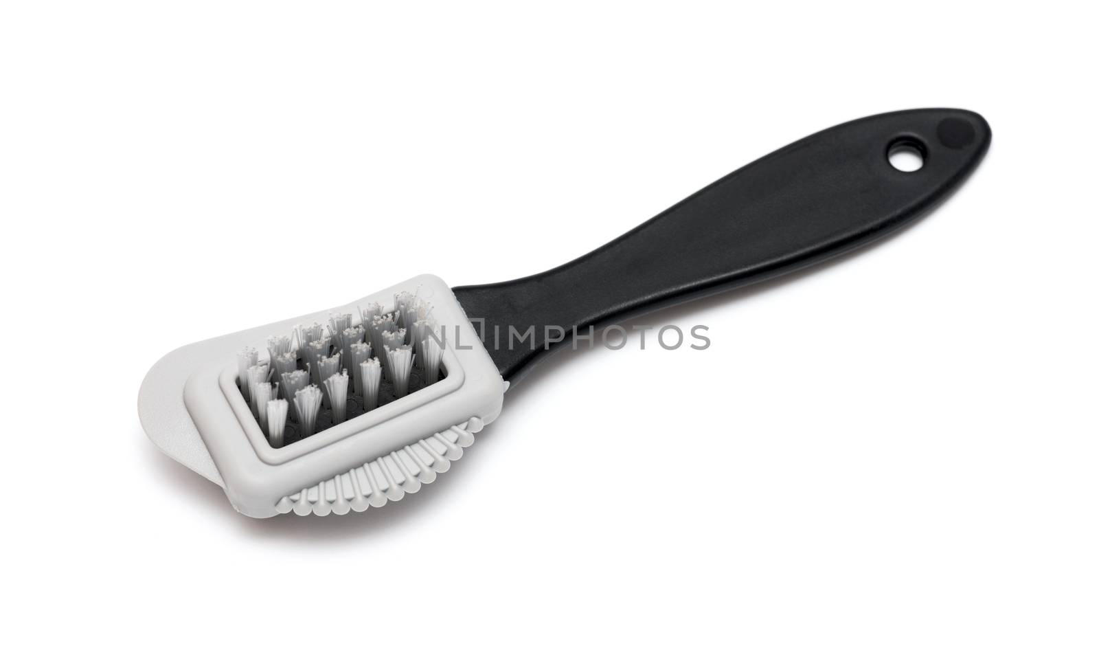 Cloth or shoe cleaning brush isolated over the white background