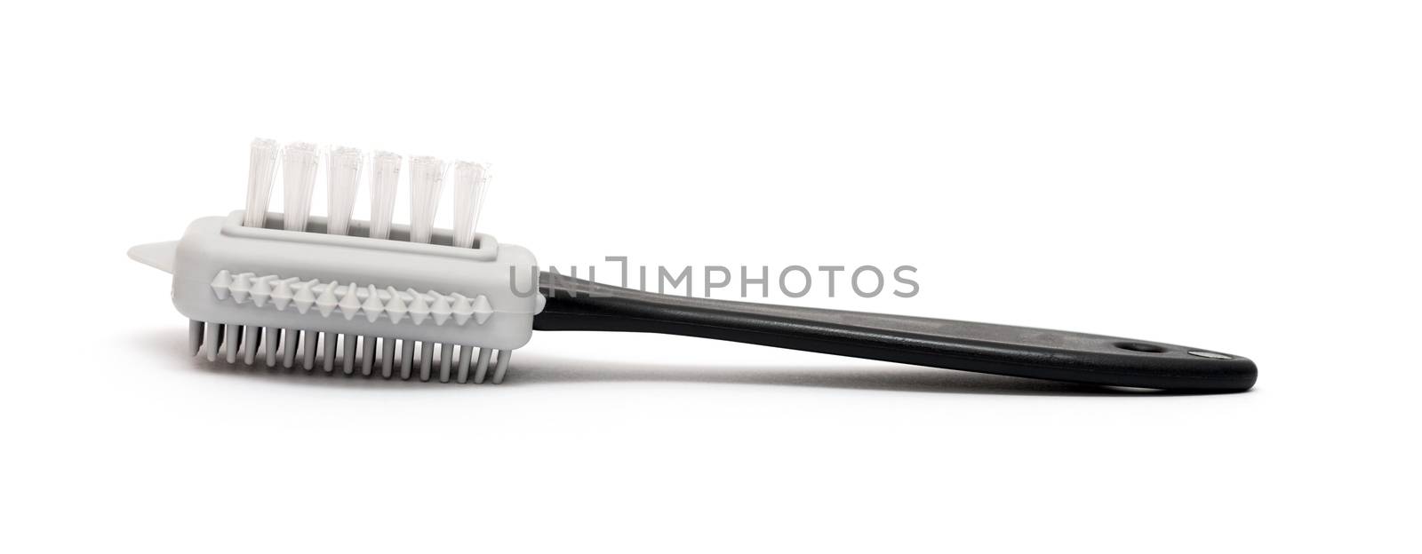 Cloth or shoe cleaning brush isolated over the white background