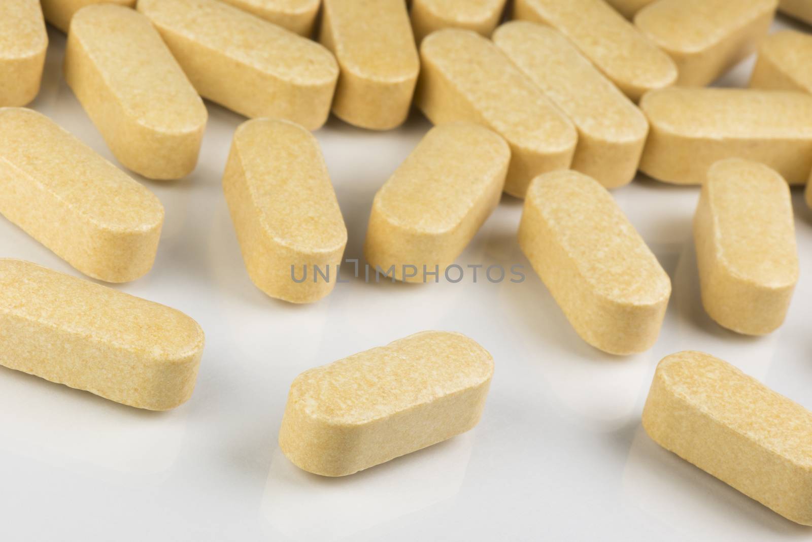 Collection of vitamin tablets to boost the resistance
