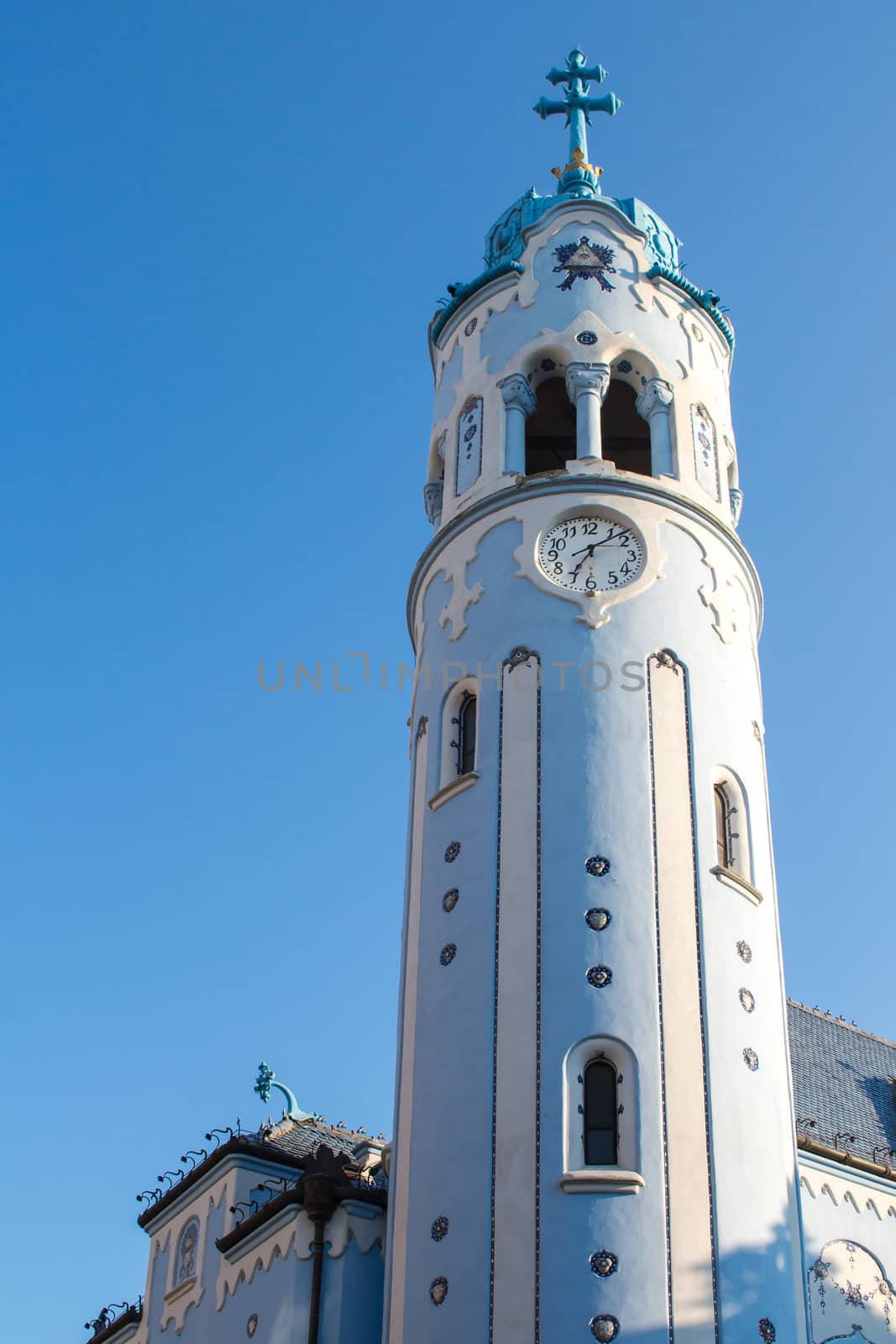 Blue Church Tower, Bratislava, Slovakia by YassminPhoto