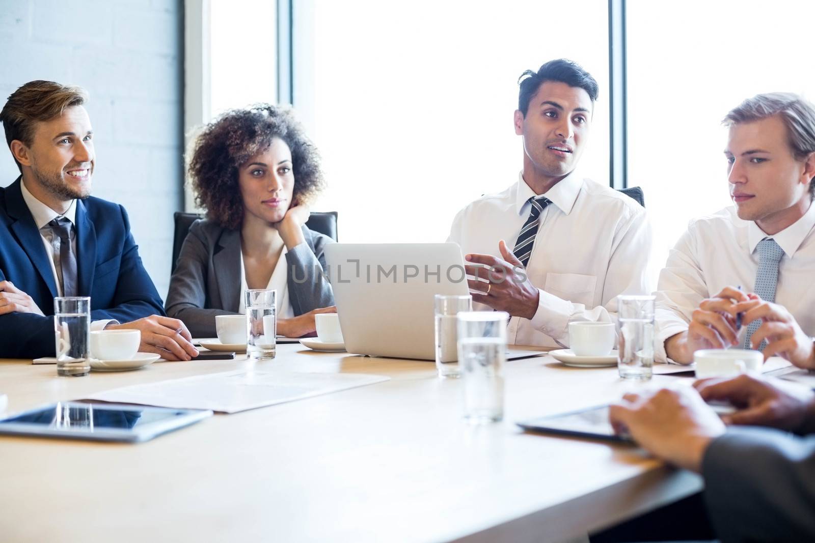 Businesspeople in conference room during a meeting in office