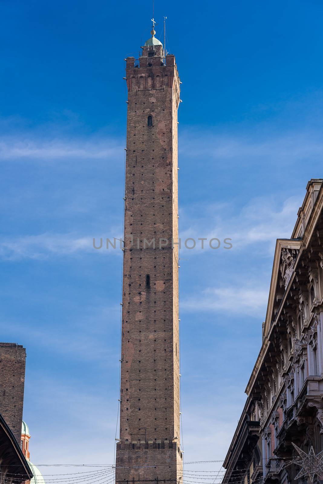 Torre degli Asinelli, one of the two towers, symbol of Bologna
