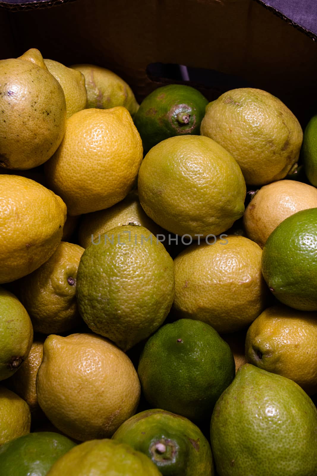 stack os fresh lemons and limes