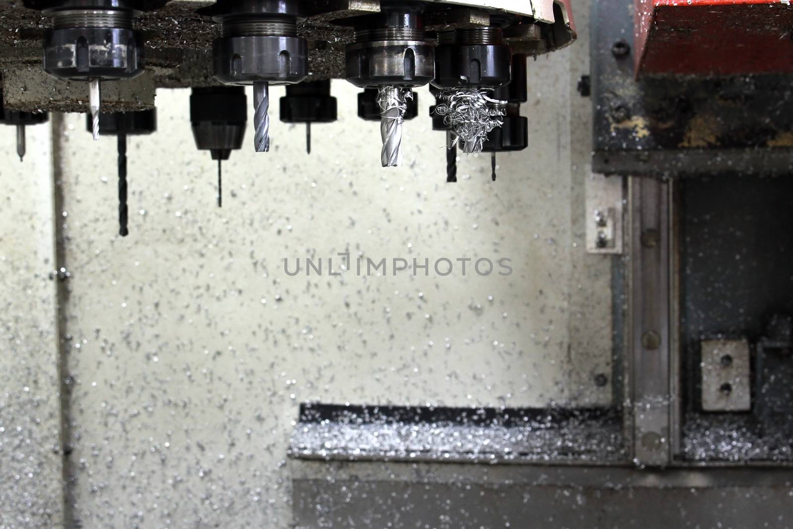 CNC Machine tool set for operate