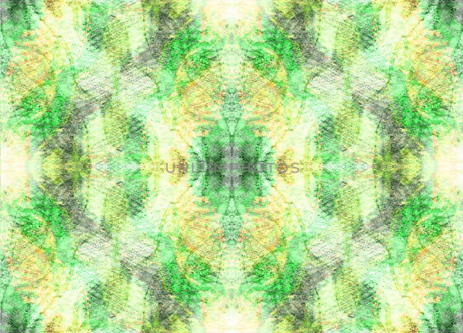 Seamless symmetrical pattern to the center. Mystery, Fantasy, Aura