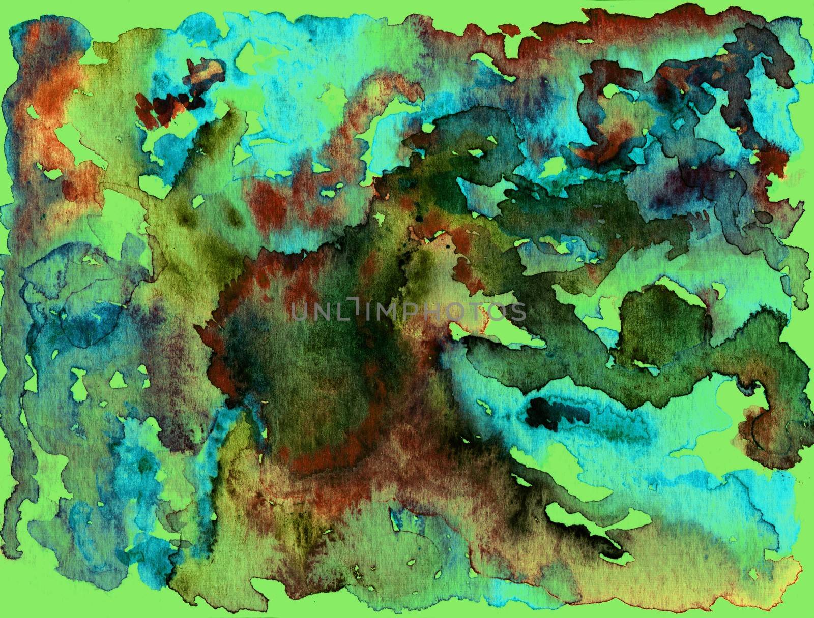 Watercolor abstract background texture of handmade by Julia_Faranchuk