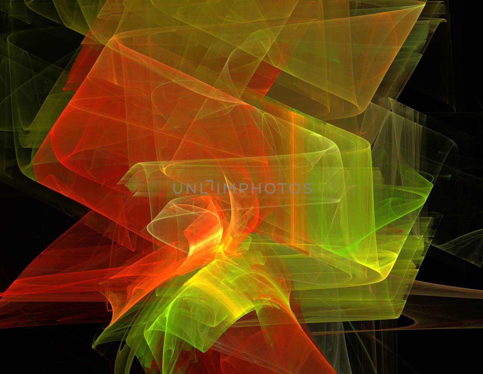 Abstract fractal background bizarre intertwining of lines and colors