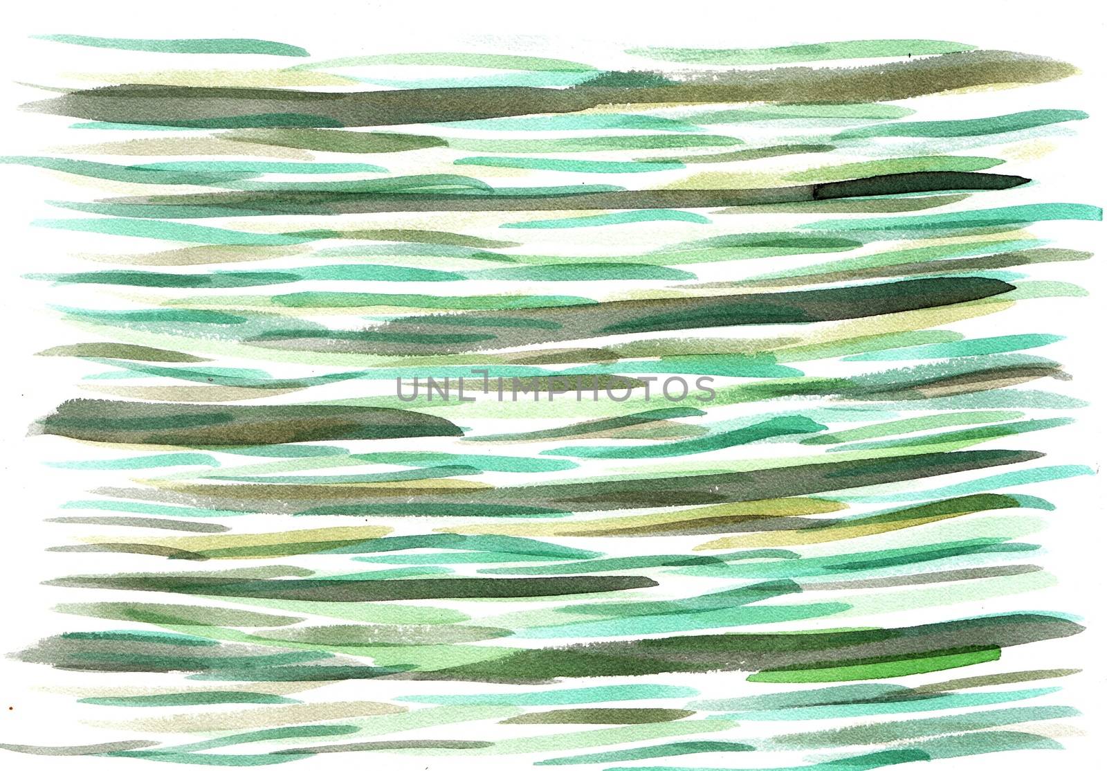 Light watercolor background fuzzy horizontal stripes drawing hands 