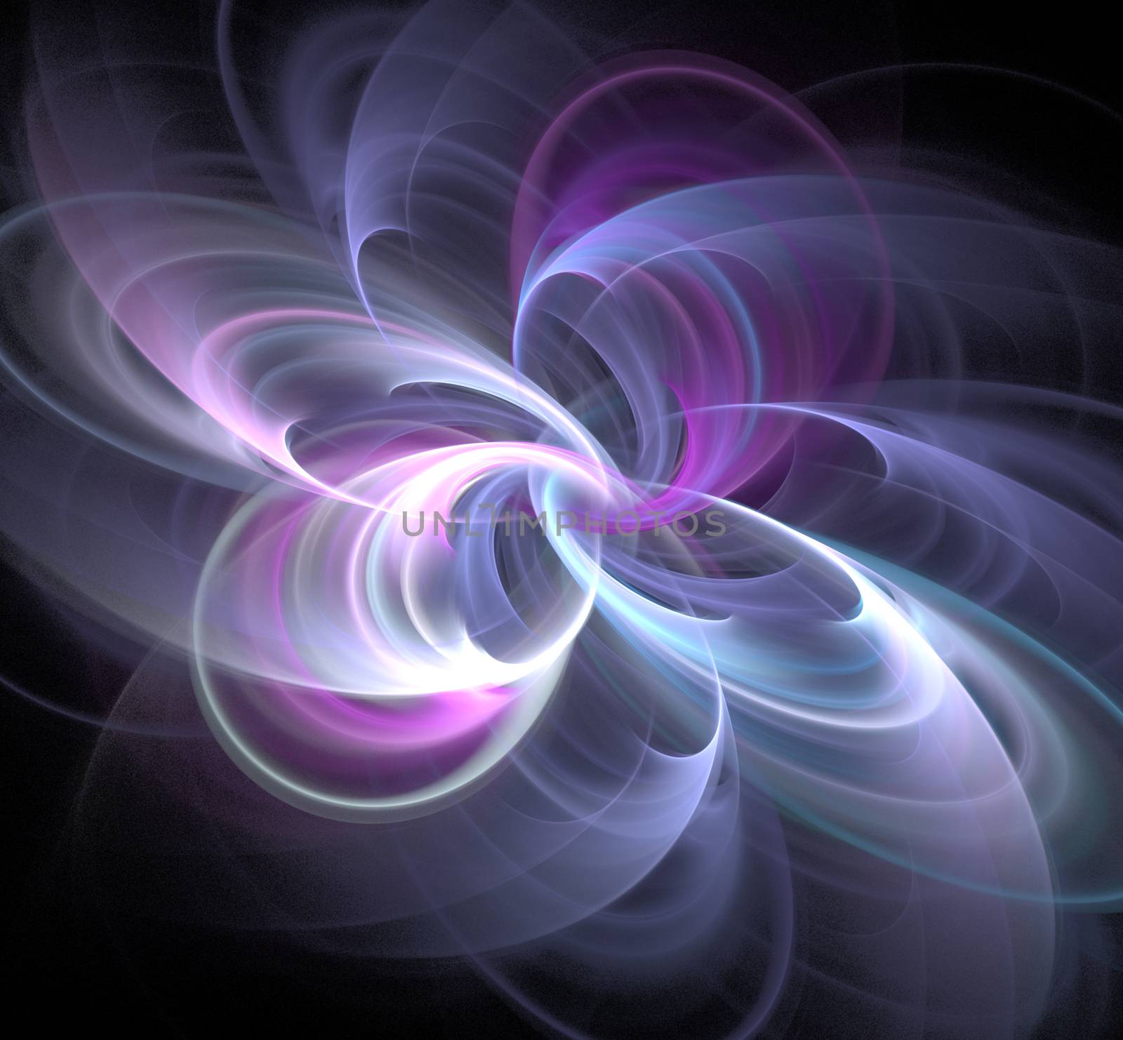 Abstract fractal background bizarre intertwining of lines and colors