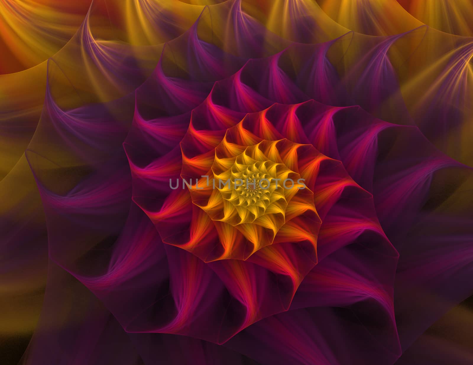 Flower abstract fractal background by Julia_Faranchuk