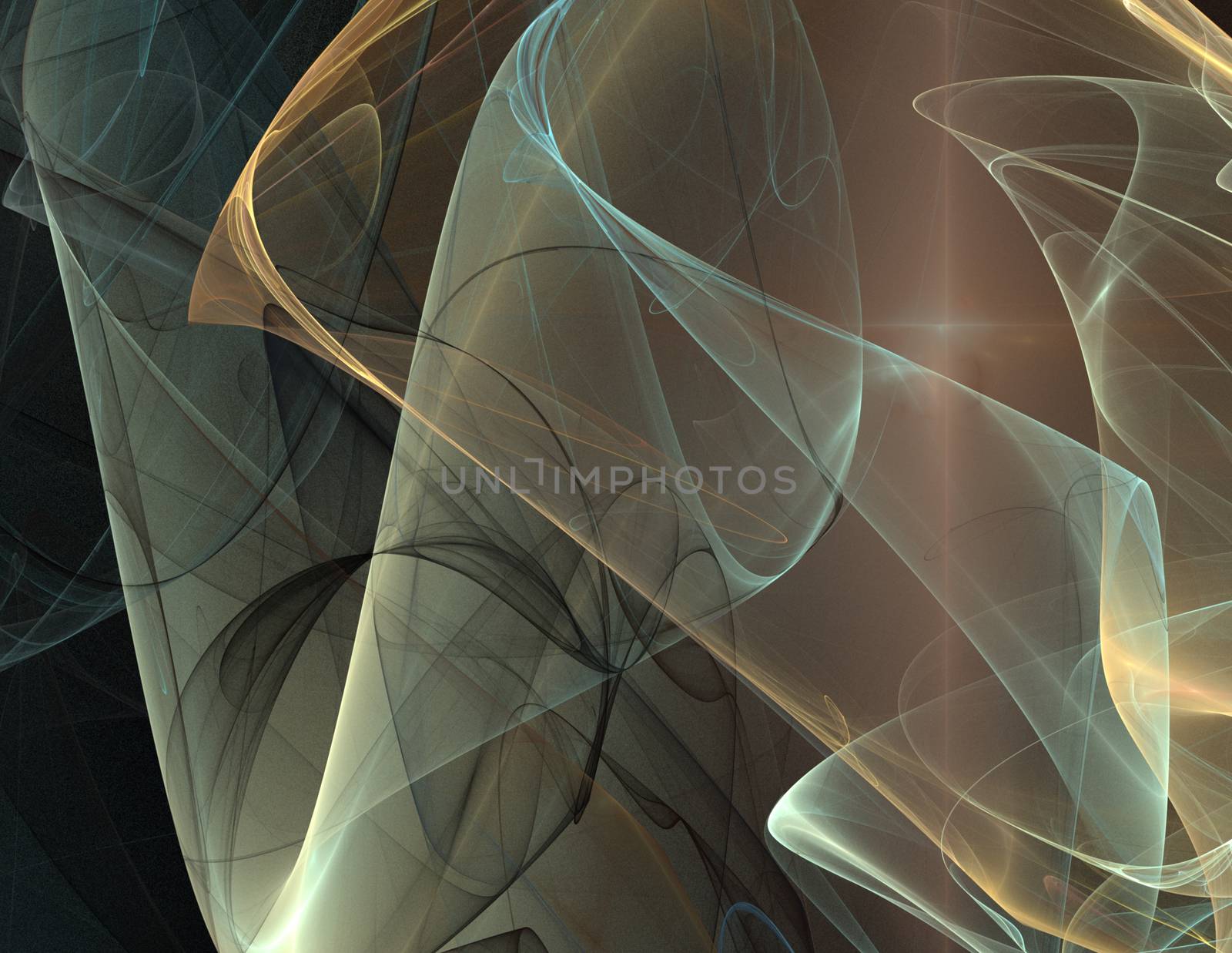 Abstract fractal background bizarre intertwining of lines and colors