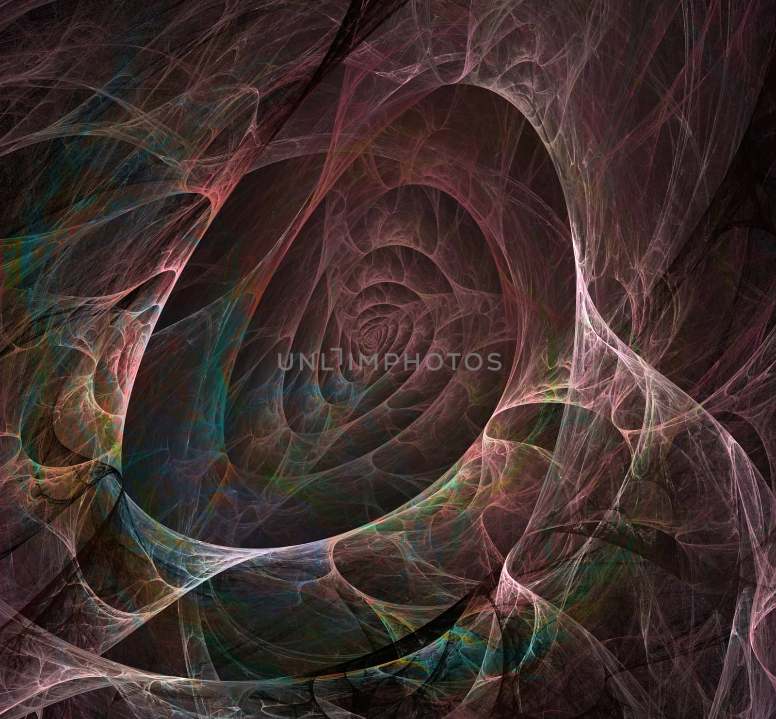 Abstract fractal background bizarre intertwining of lines and colors