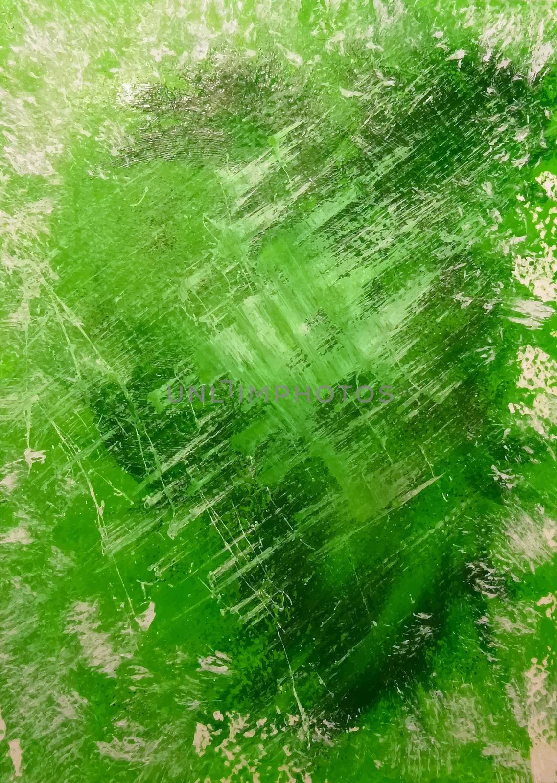 Abstract acrylic background painted hands green by Julia_Faranchuk