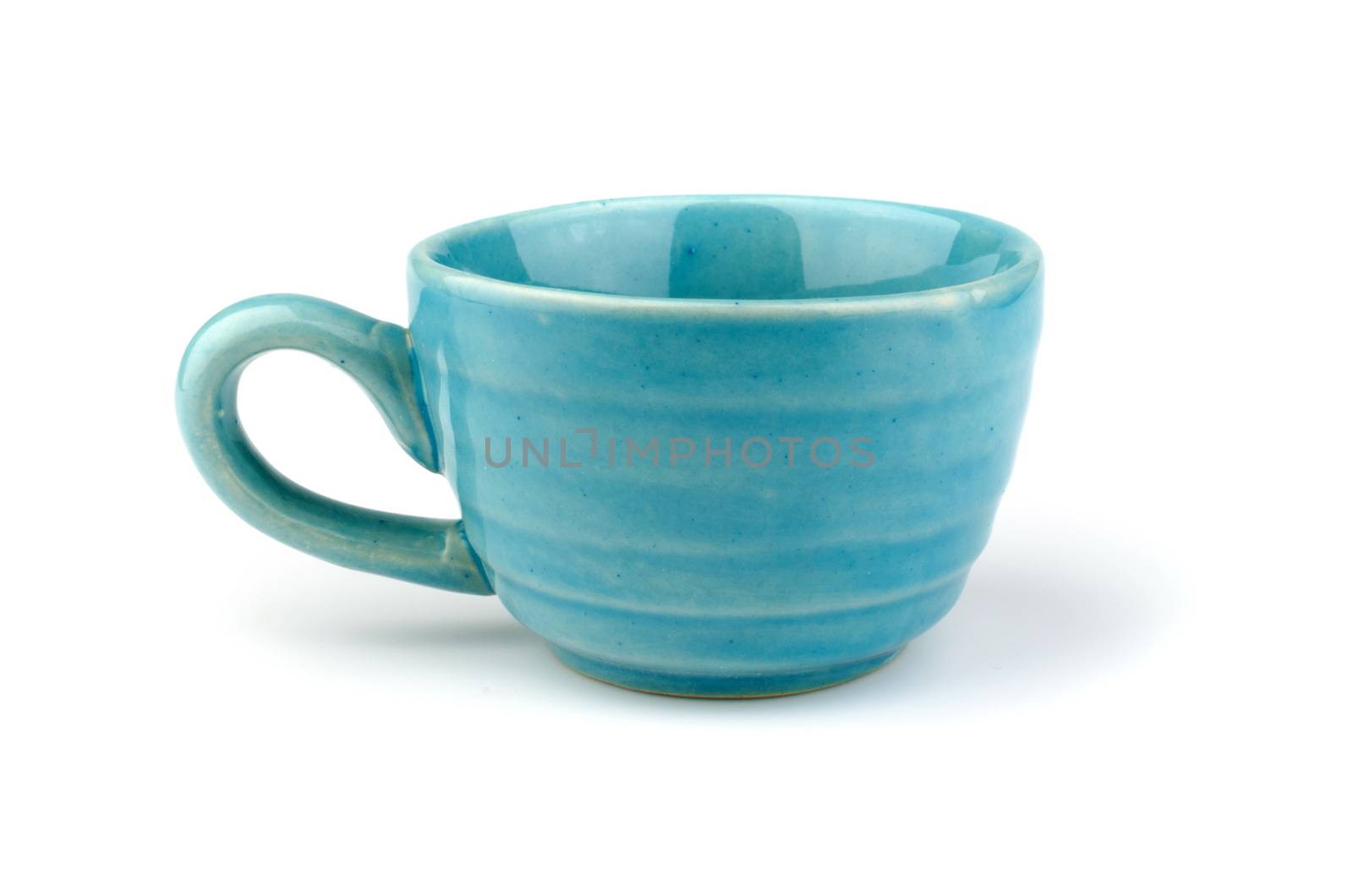 blue ceramic cup  by nop16