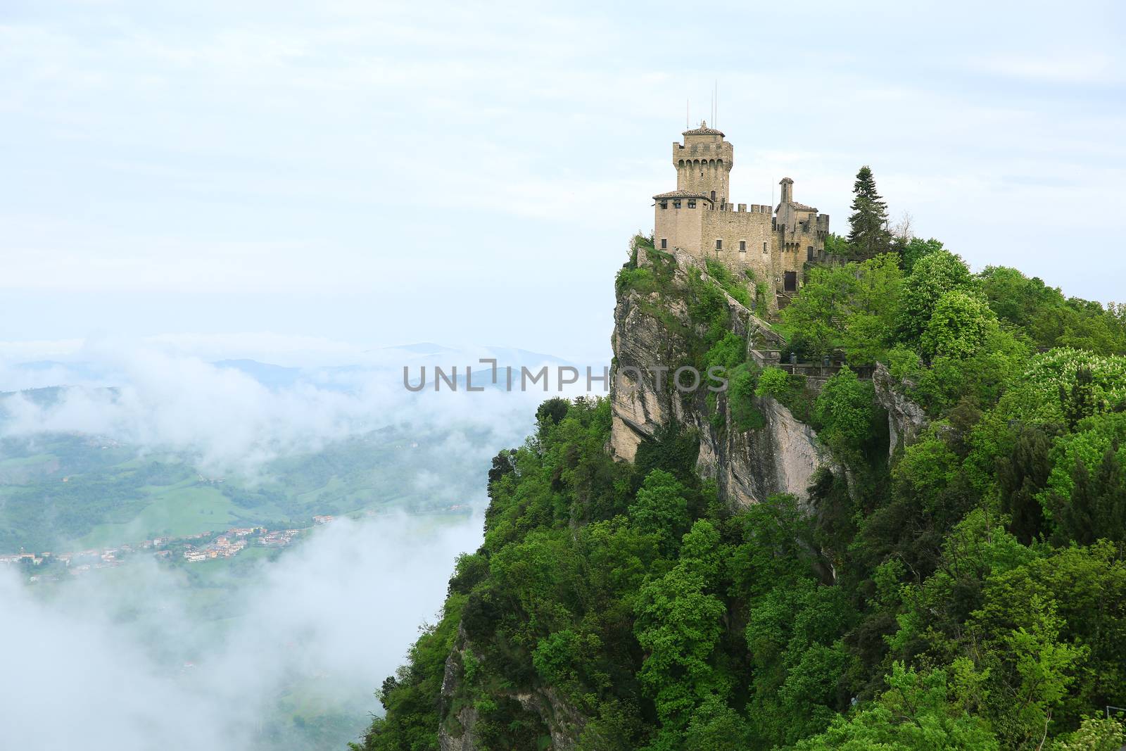 Rocca della Guaita, the most ancient fortress of San Marino, Italy
