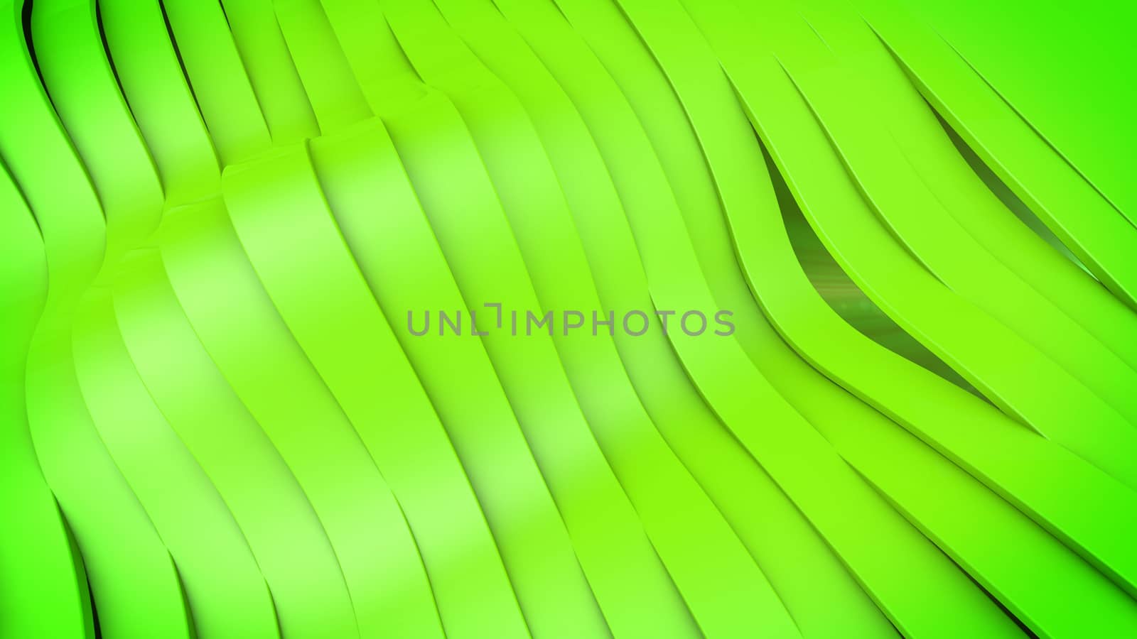 Abstract wave stripes background, digital 3d illustration.