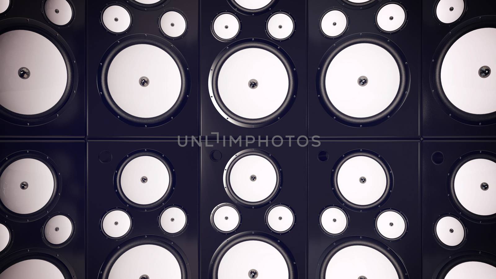 abstract 3D render of Audio Speakers background.