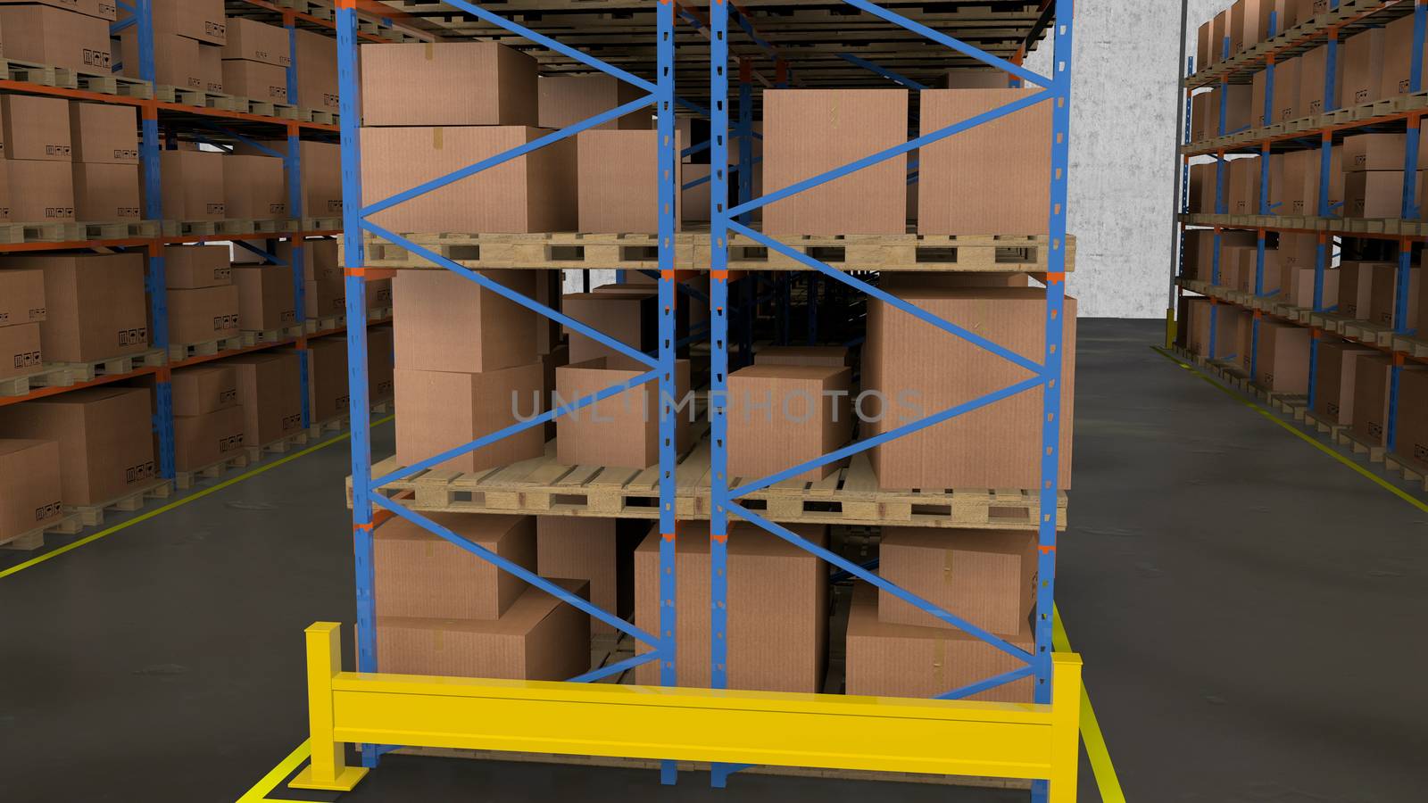 A warehouse is a commercial building for storage of goods.