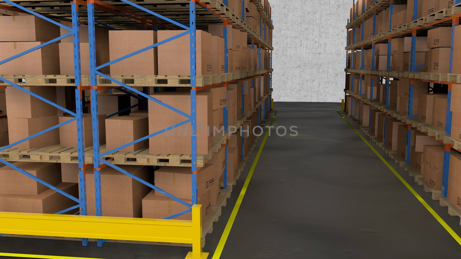 A warehouse is a commercial building for storage of goods.