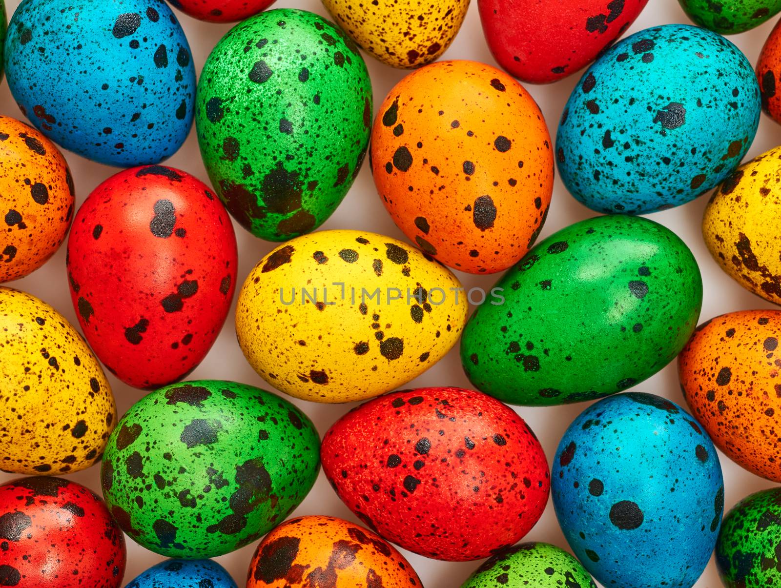 Easter eggs background, painted multicolored by 918