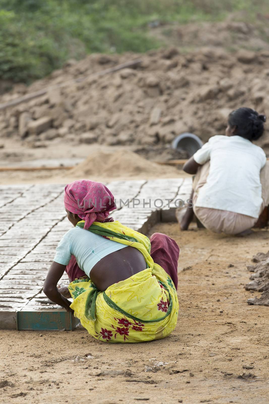 India, Tamil Nadu, Pondicherry aera. Rural life in small villages, poverty