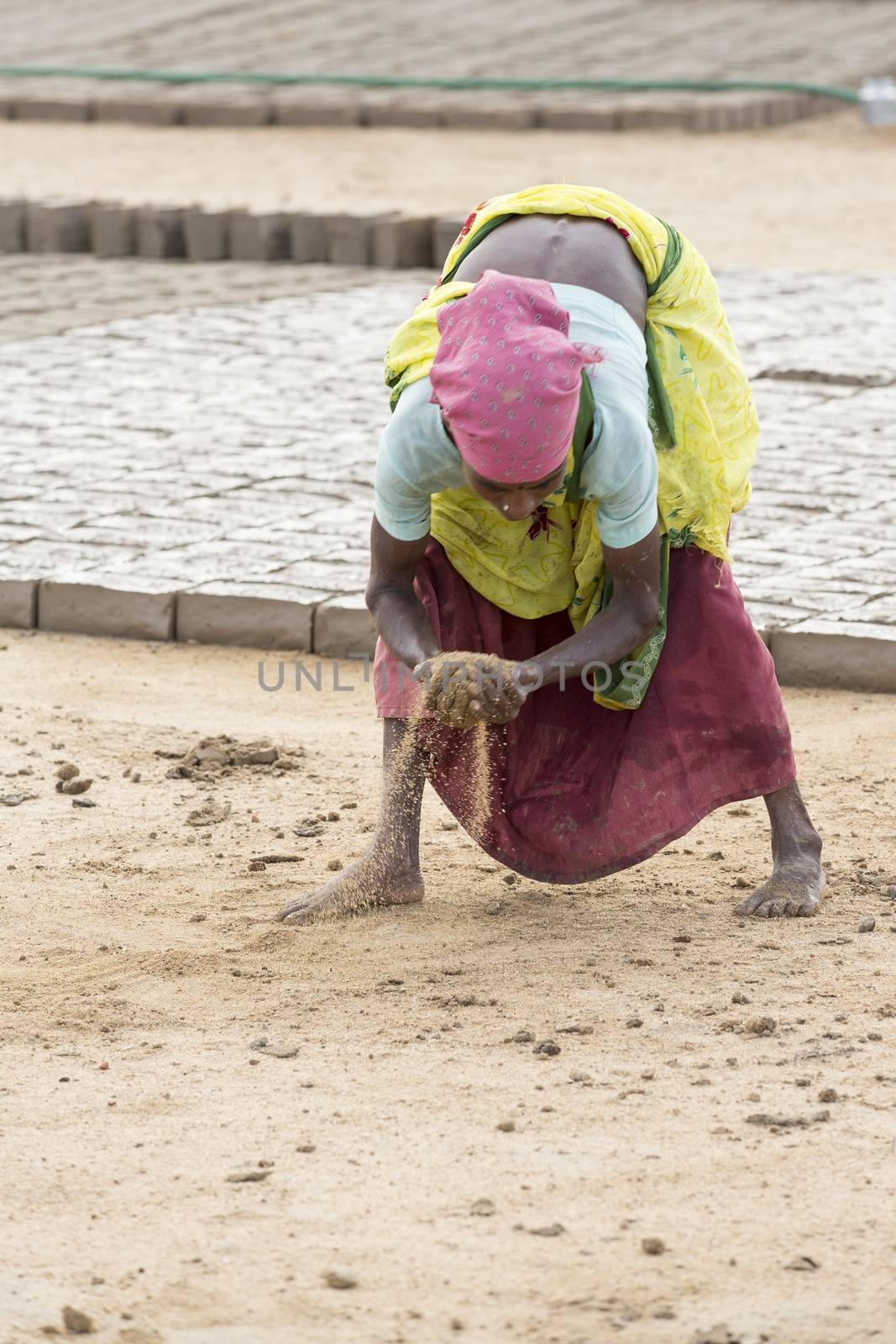 India, Tamil Nadu, Pondicherry aera. Rural life in small villages, poverty