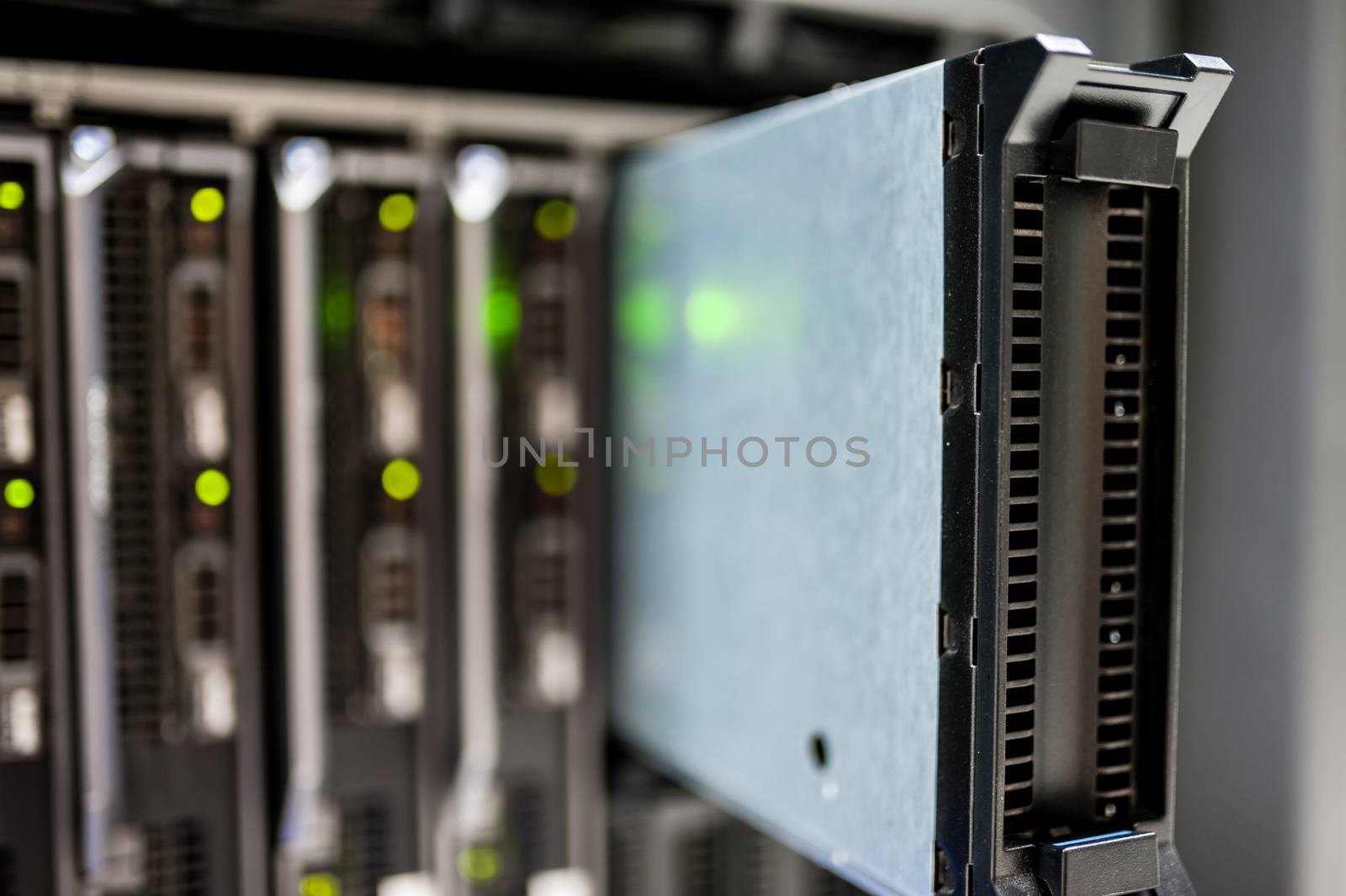 An Network servers in data room .