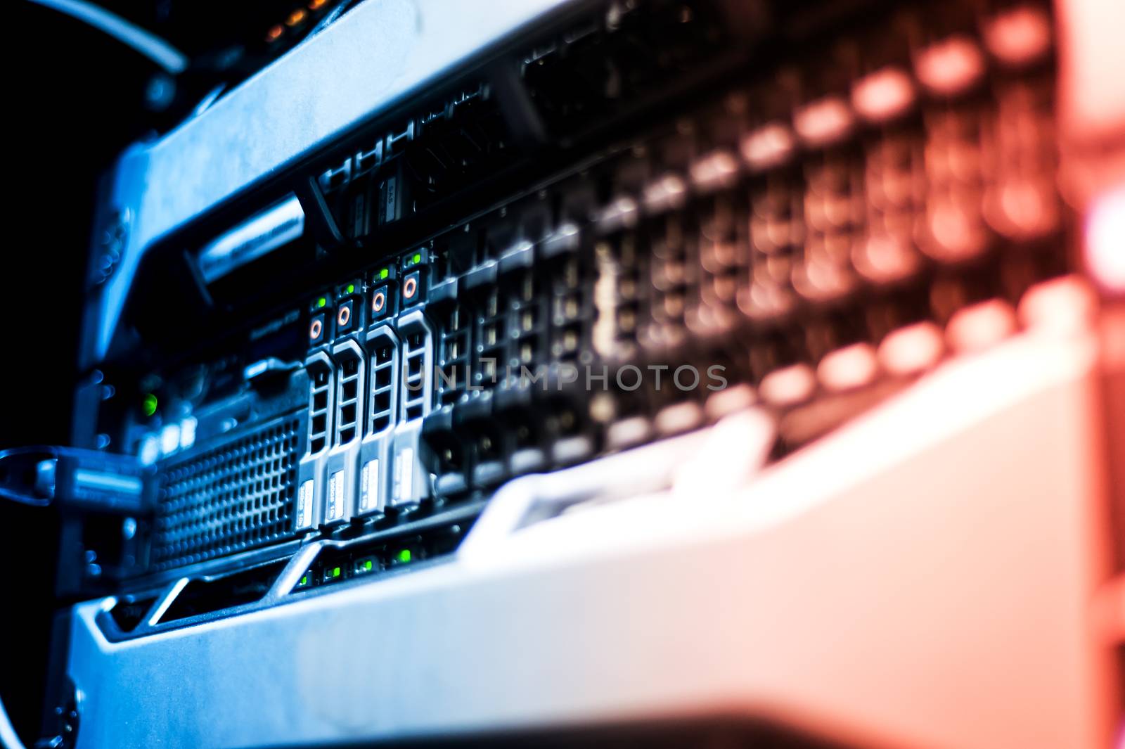 An Network servers in data room .