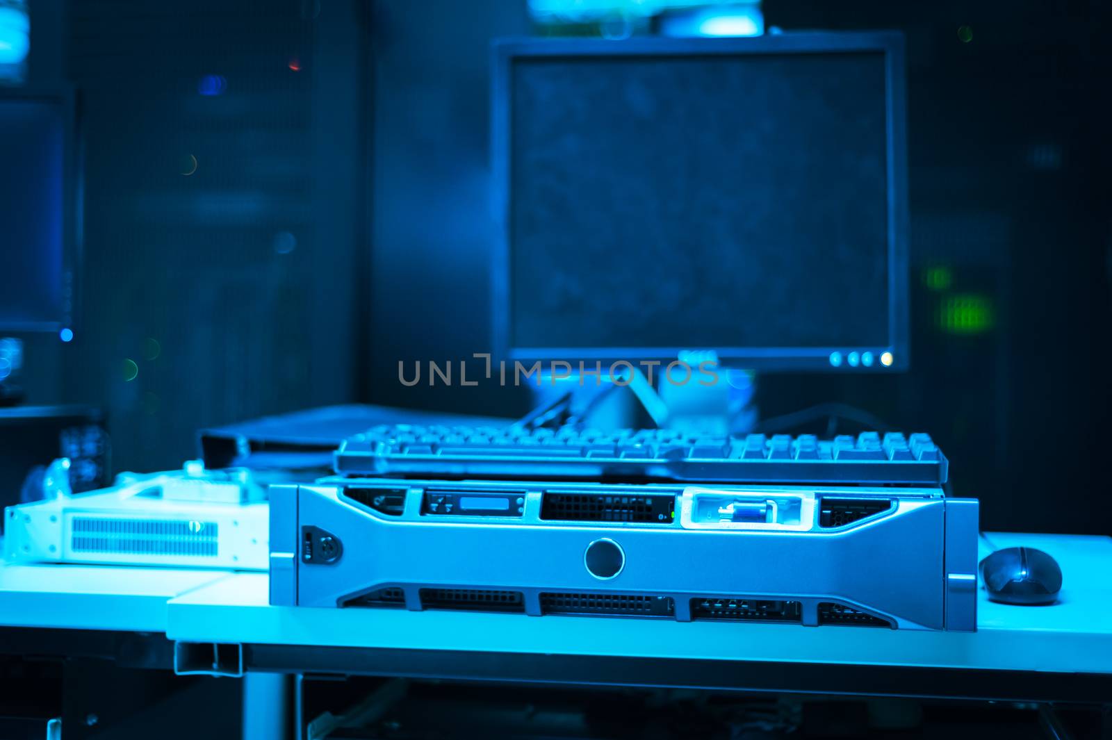 An Network servers in data room .