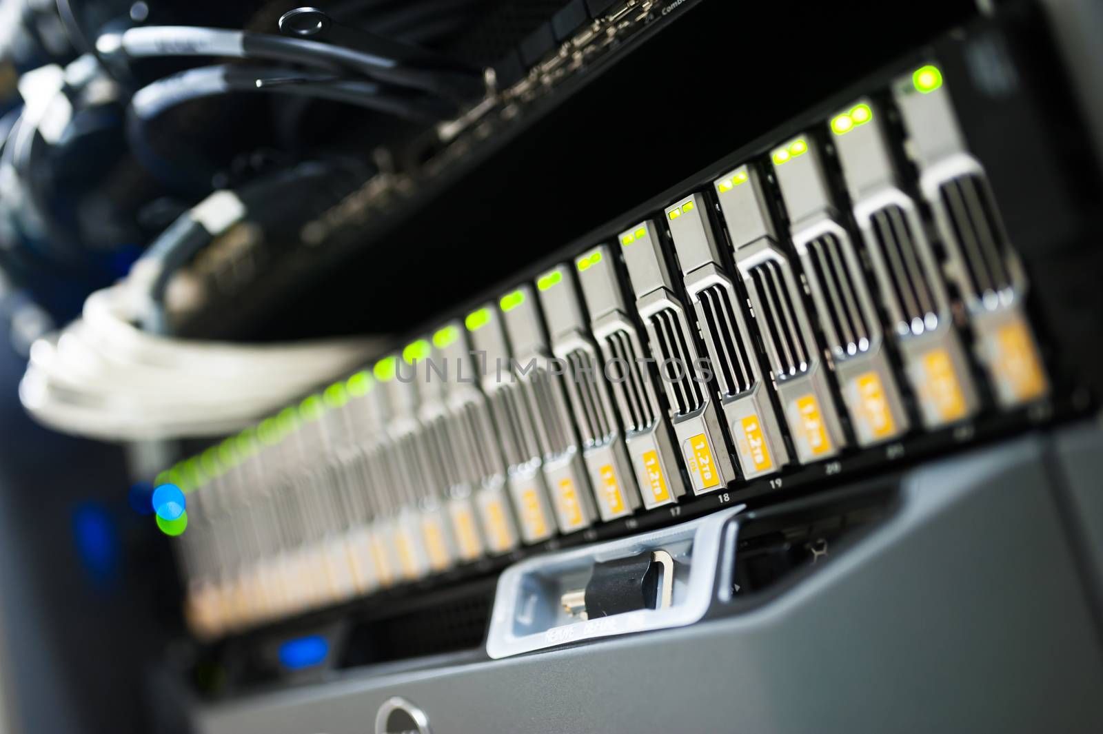 An Network servers in data room .