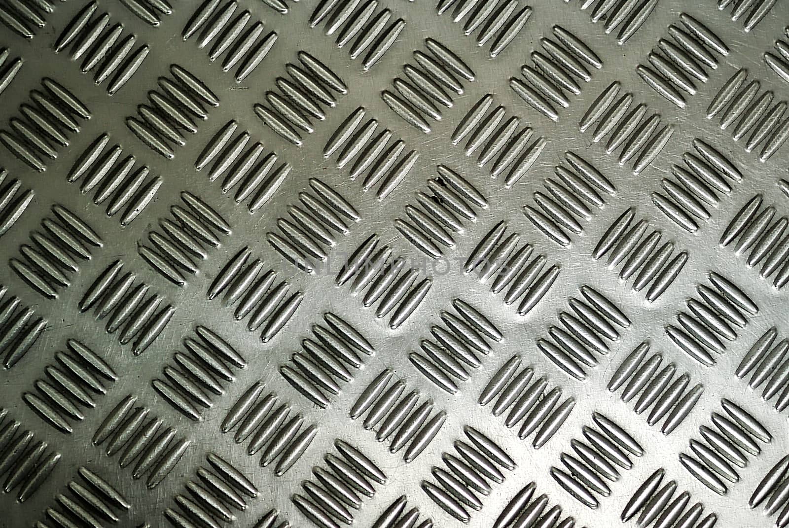 An Steel plate background in soft light .