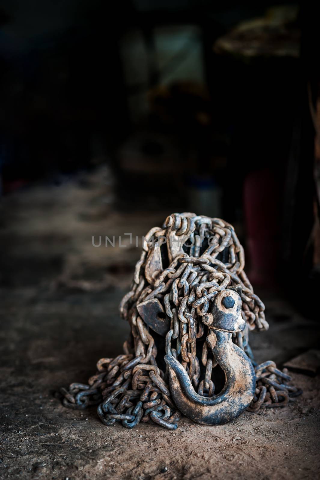 old pulley still life . Object 