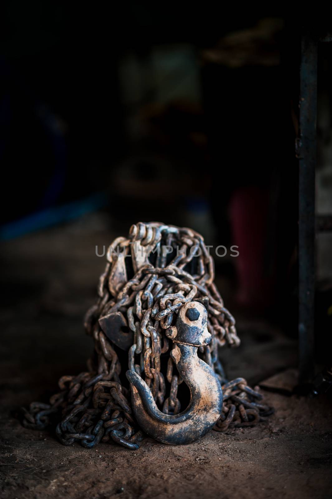 old pulley still life . Object 