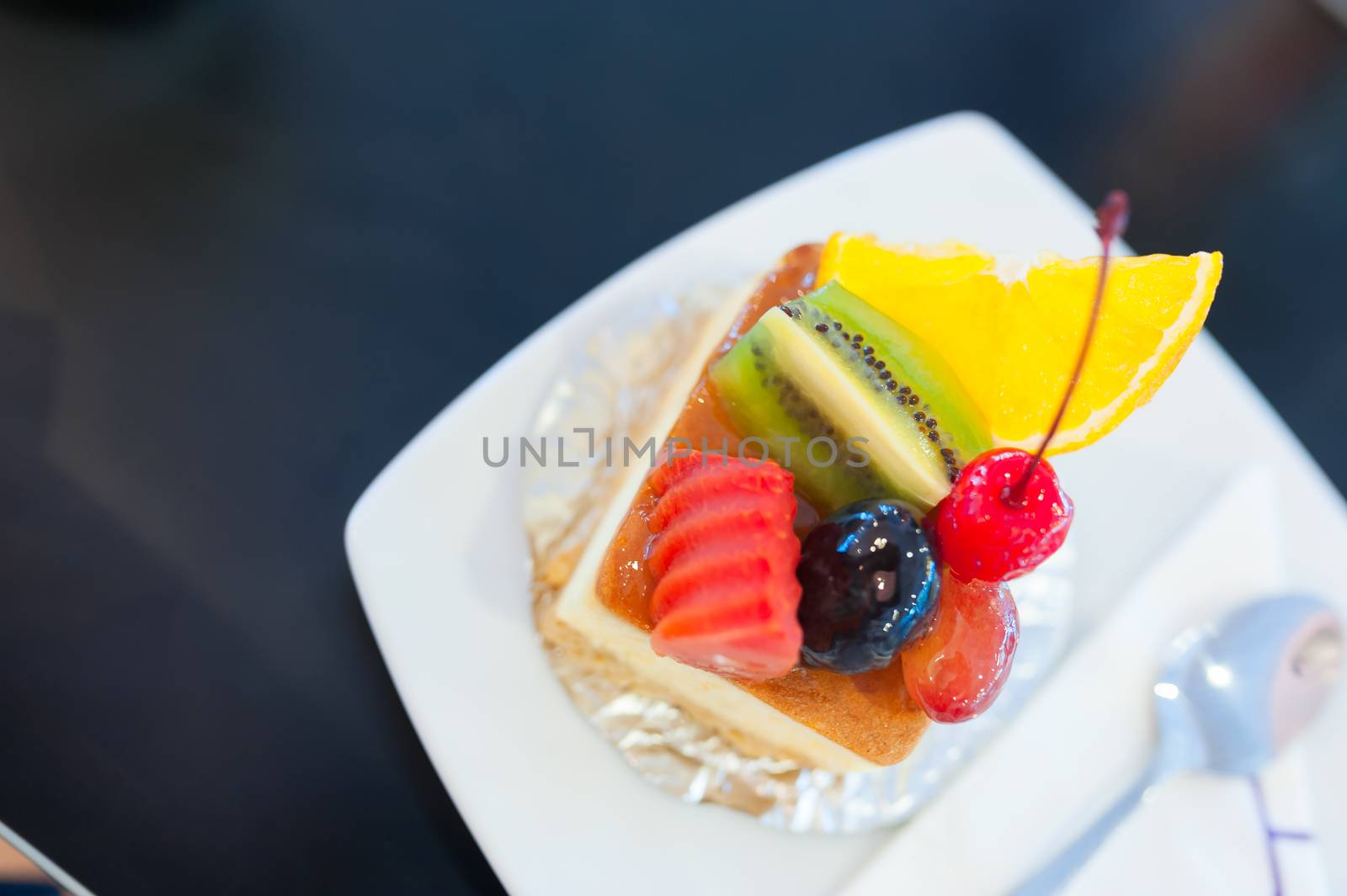 fruit cake  in soft light by panumazz@gmail.com