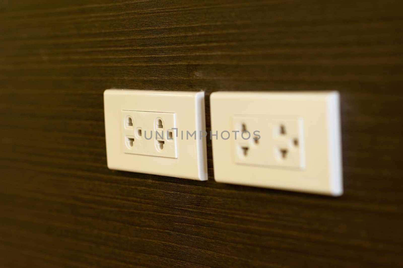 An Plug socket in modern place .