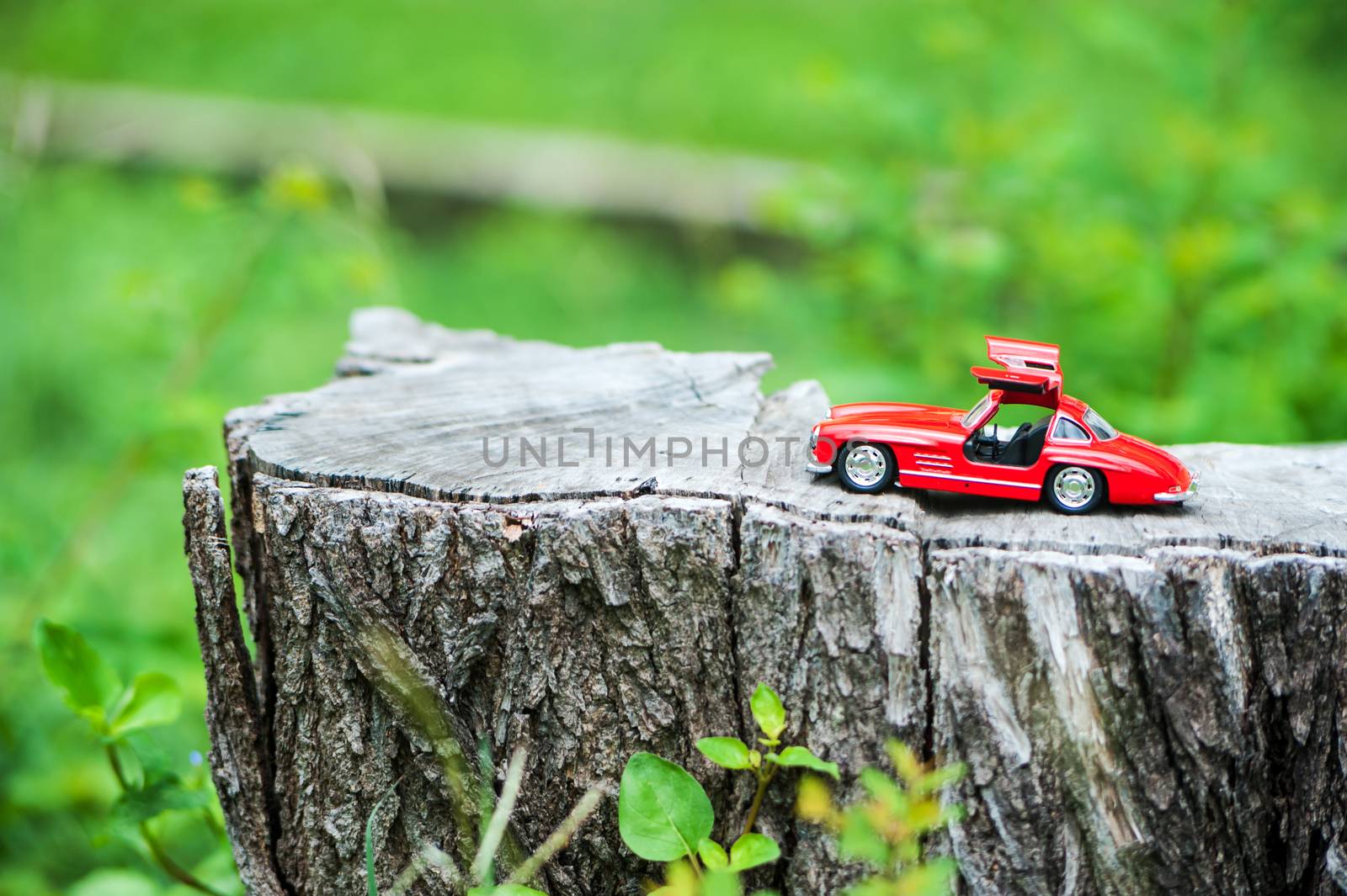 Sport car model in nature place . by panumazz@gmail.com