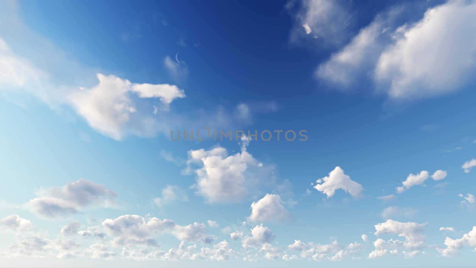 Cloudy blue sky abstract background, 3d illustration by teerawit