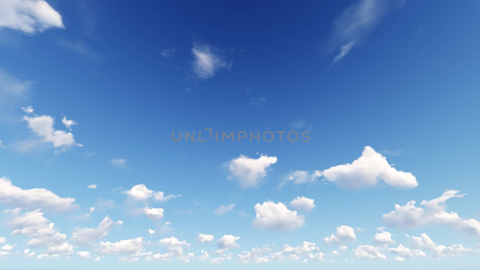 Cloudy blue sky abstract background, blue sky background with tiny clouds, 3d illustration