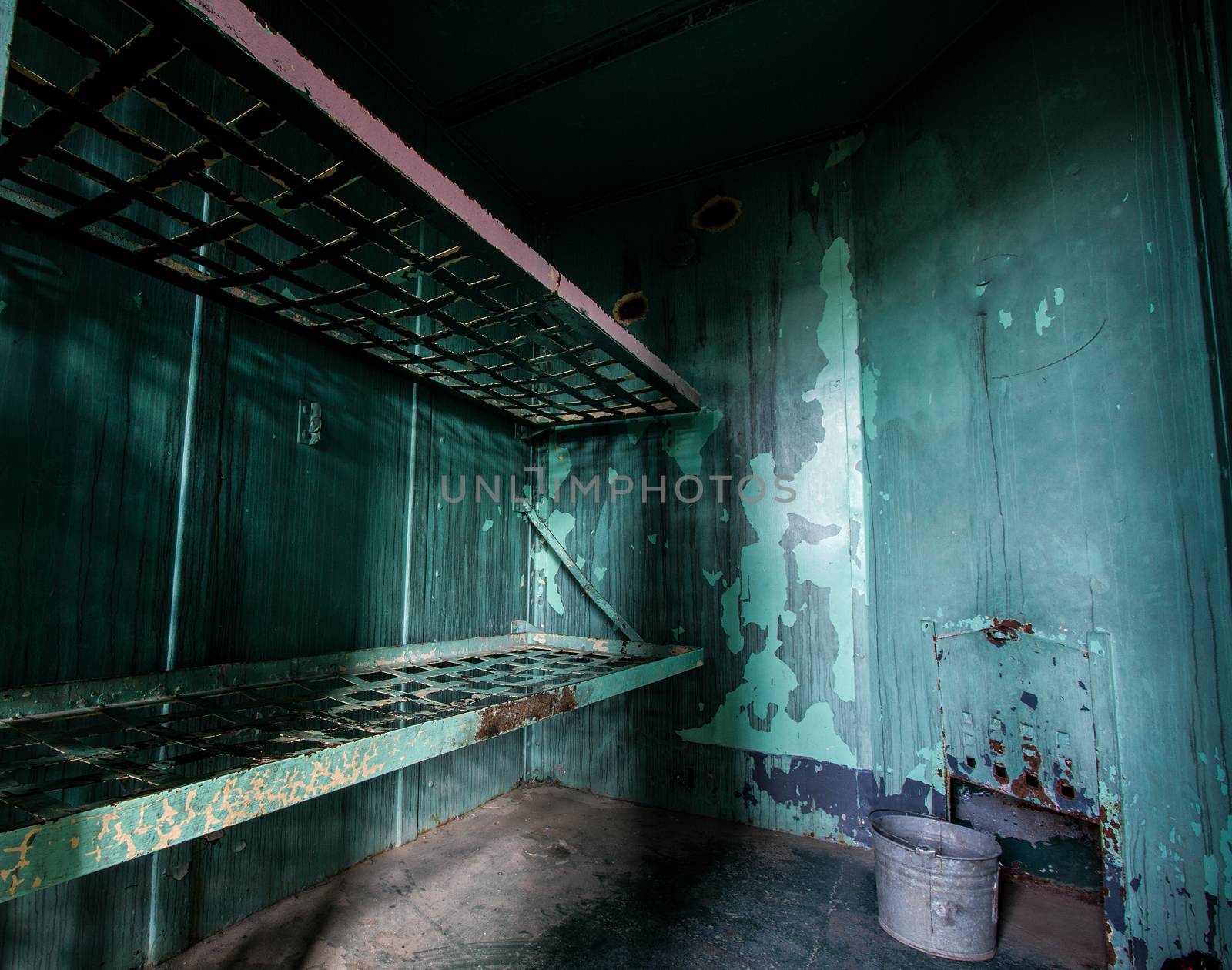 Sleeping here would be rough as this is an old prison bed
