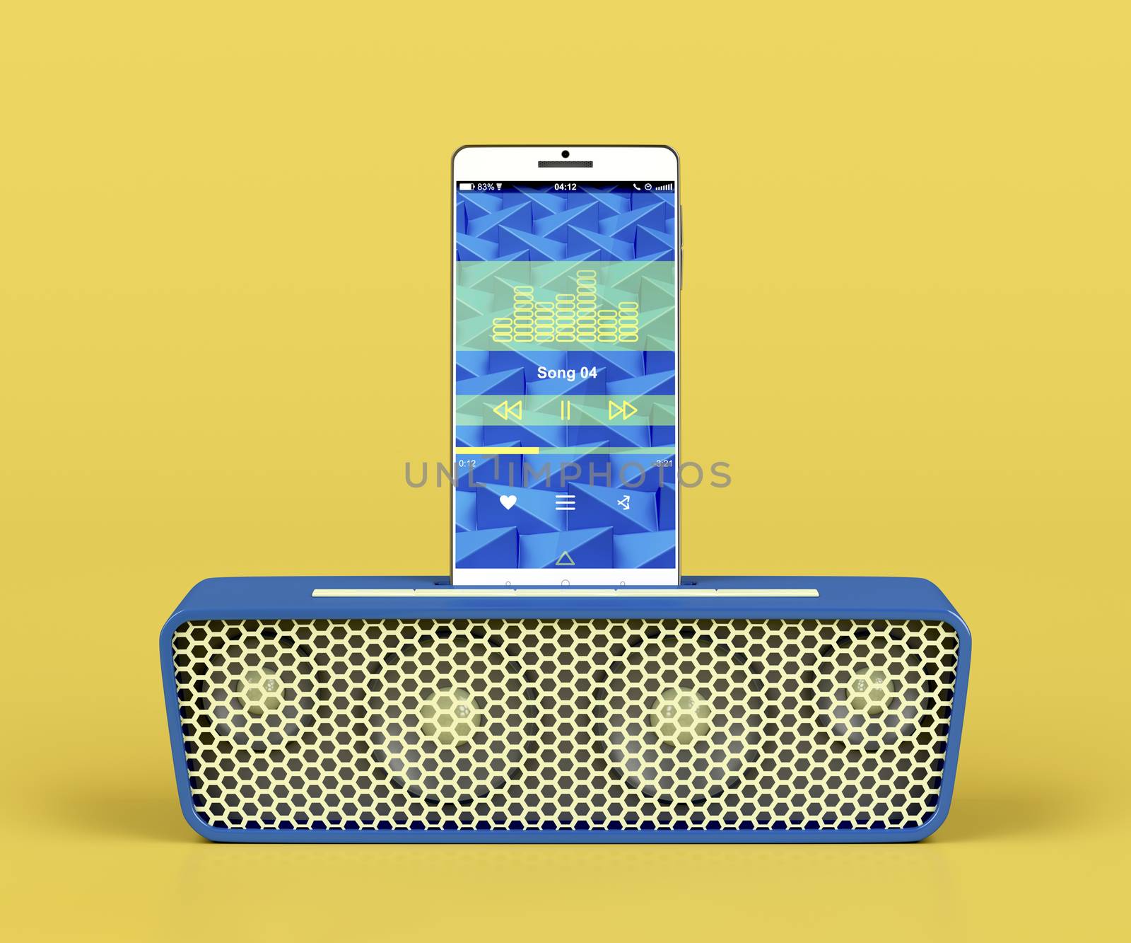 Portable speaker and smartphone by magraphics
