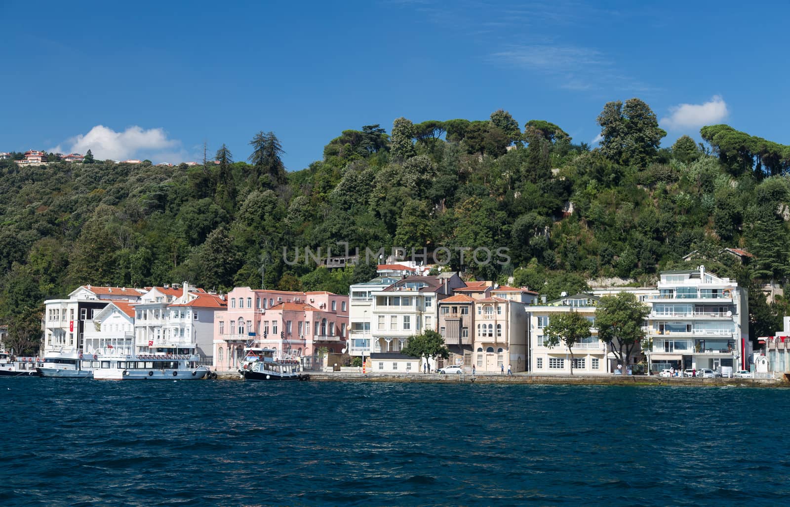 Buildings in Bosphorus Strait, Istanbul City, Turkey