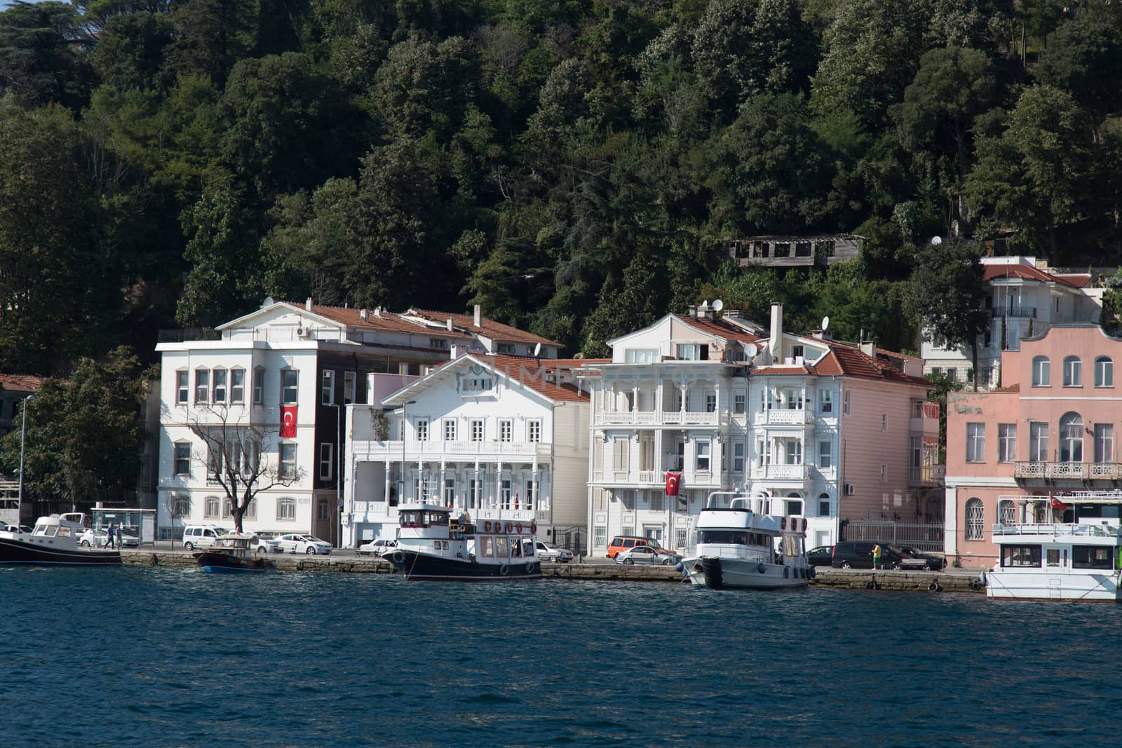 Buildings in Bosphorus Strait, Istanbul City, Turkey