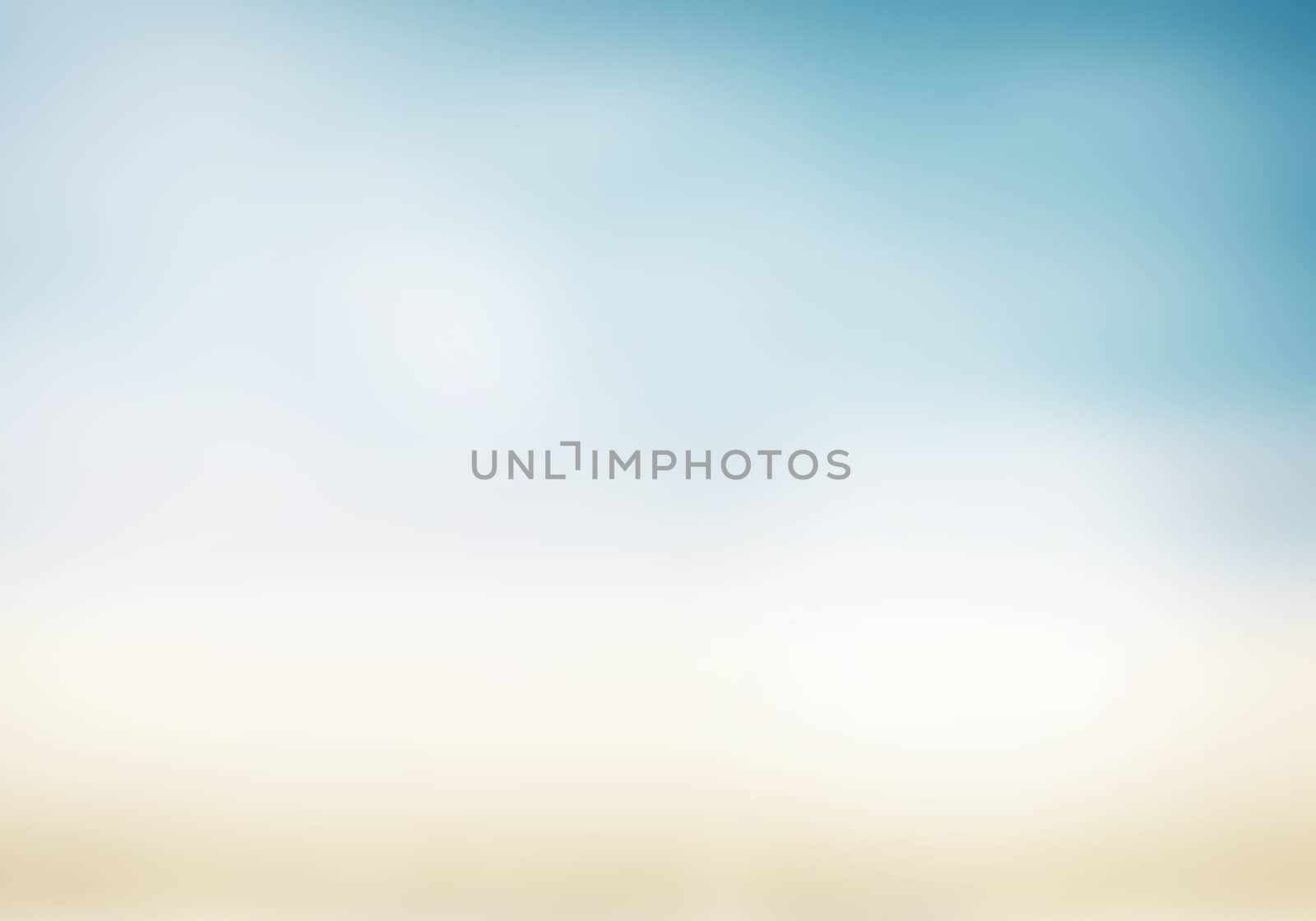 Blurred nature background. Background with beaches, turquoise waters and white clouds, and a bright sun light. Summer holiday concept.